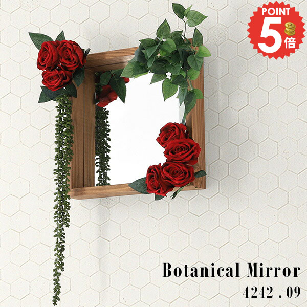 楽天市場】ミラー 装飾 壁掛け おしゃれ 造花 薔薇 光触媒 母の日