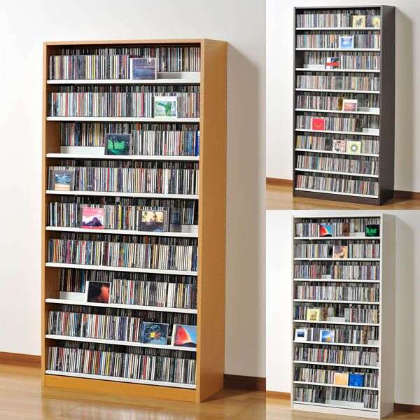 楽天市場】ラック 棚 CD収納 シェルフ タンデムCDストッカー CDラック