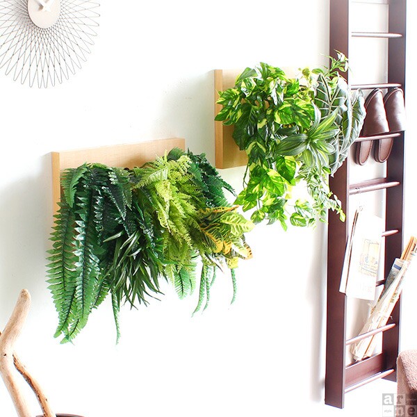 楽天市場】光触媒 観葉植物 フェイクグリーン 壁掛け 造花 人工観葉