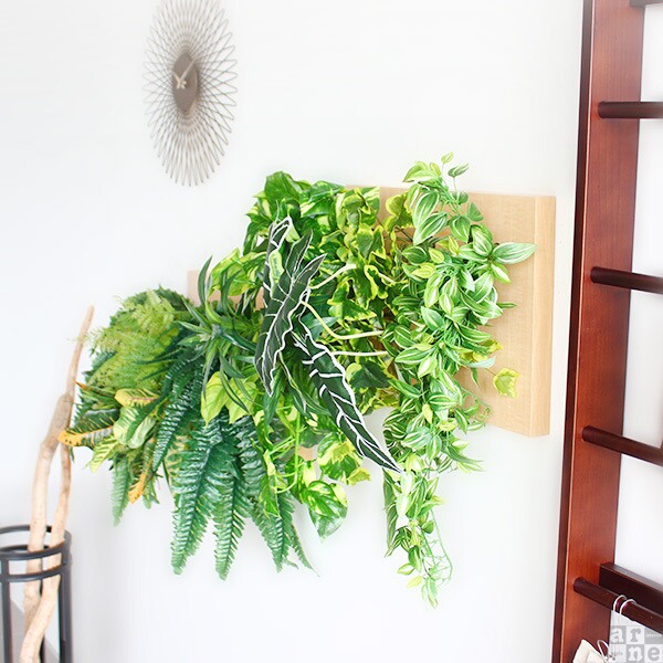 楽天市場】光触媒 観葉植物 フェイクグリーン 壁掛け 造花 人工観葉