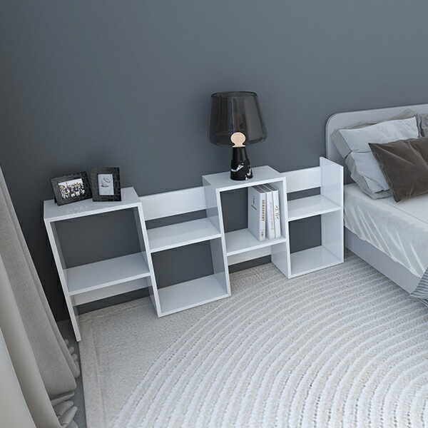 楽天市場】オープンラック 白 シェルフ ディスプレイラック 本棚 横