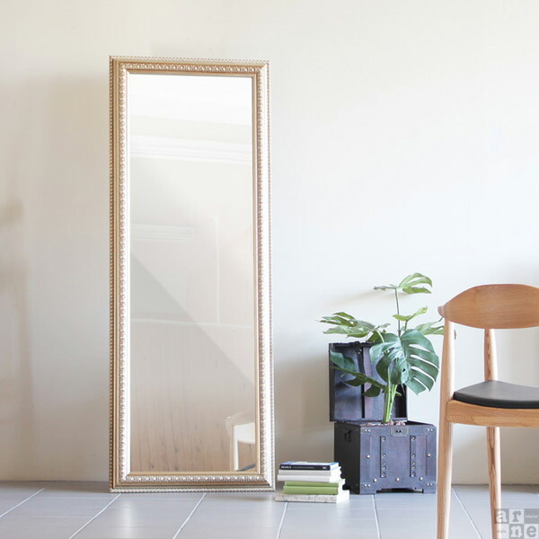 楽天市場】スタンドミラー 全身 姿見 ゴールド 白 おしゃれ