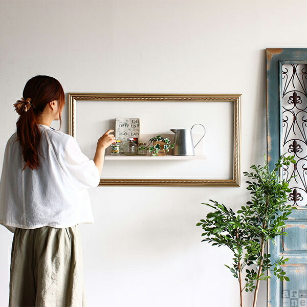楽天市場】置物 フレーム 額縁 横長 壁 ディスプレイ フォトスタジオ
