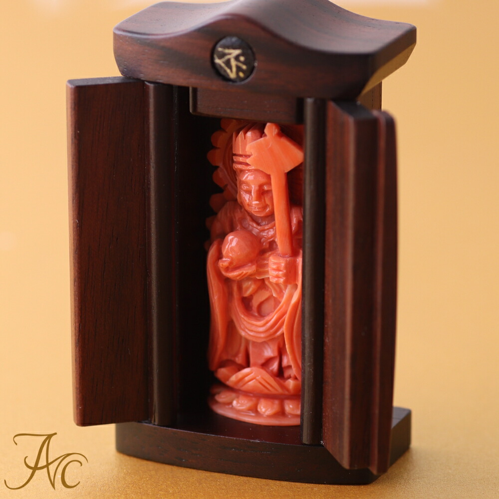 楽天市場】1点物 守り本尊・桃珊瑚 『虚空蔵菩薩』一光作 3月 誕生石