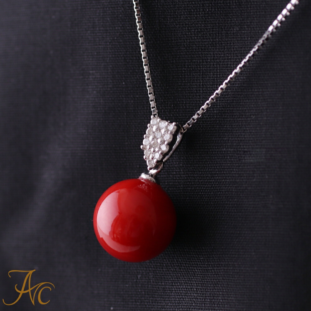 楽天市場】≪1年保証付き≫日本 高知県産 血赤珊瑚11ミリ玉プラチナ