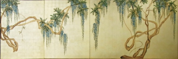 楽天市場】漆絵 円山応挙の名作_藤花図(とうかず) nh111 : 絵画制作