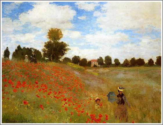 楽天市場】クロード・モネ 絵画 アルジャントゥイユのひなげし 送料