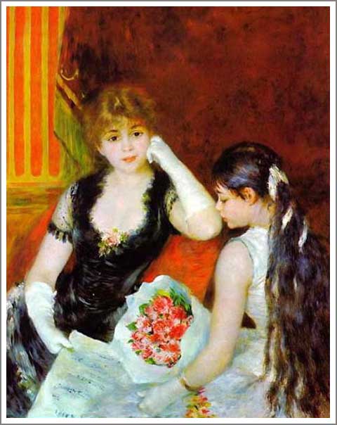 楽天市場】手描き 油絵 複製画 ルノアール（ルノワール）「音楽会にて