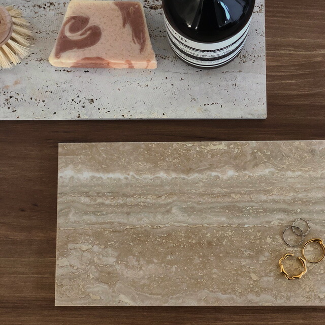 楽天市場】イタリア産 天然大理石 トラバーチン ストーン プレート