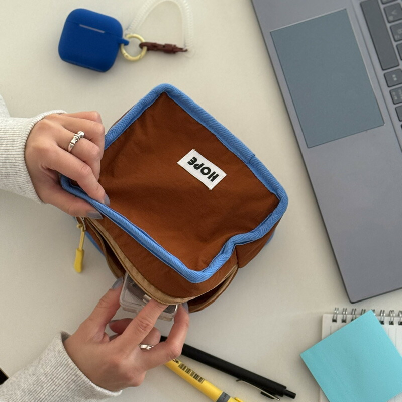 楽天市場】Blue×brown ポーチ 大小2個セット【ART OF BLACK】 : ART OF