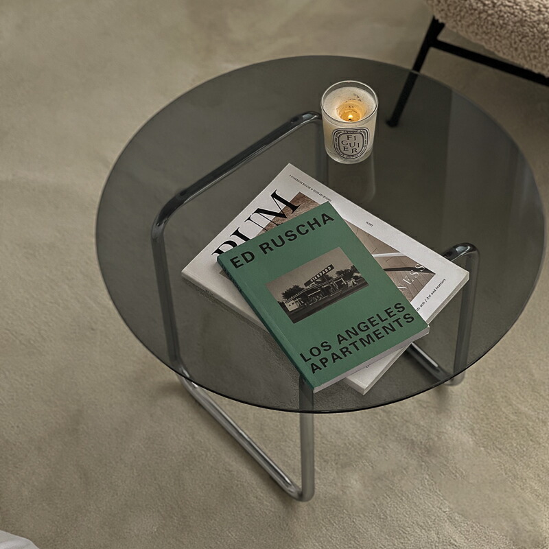 楽天市場】ラウンドガラス リビングテーブル 60cm【ART OF BLACK