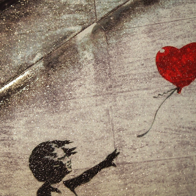 楽天市場】【Banksy】 特殊ゲル加工 | バンクシー「レッド バルーン