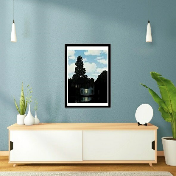 楽天市場】【ルネ・マグリット額装絵画アートポスター】光の帝国(540