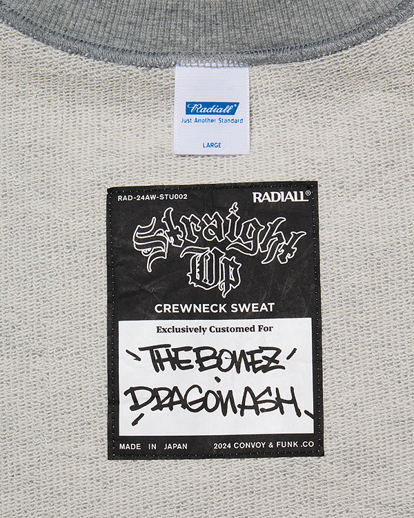 楽天市場】RADIALL ラディアル Straight Up - CREW NECK SWEATSHIRT L