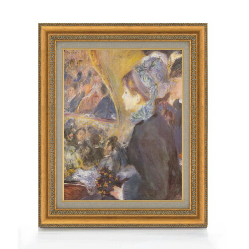 楽天市場】【油絵 直筆仕上げ】ルノワール 初めての夜の外出 (劇場にて