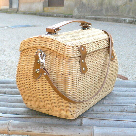 楽天市場】幼稚園 バスケット お弁当箱 籐かご 豆バスケット（大