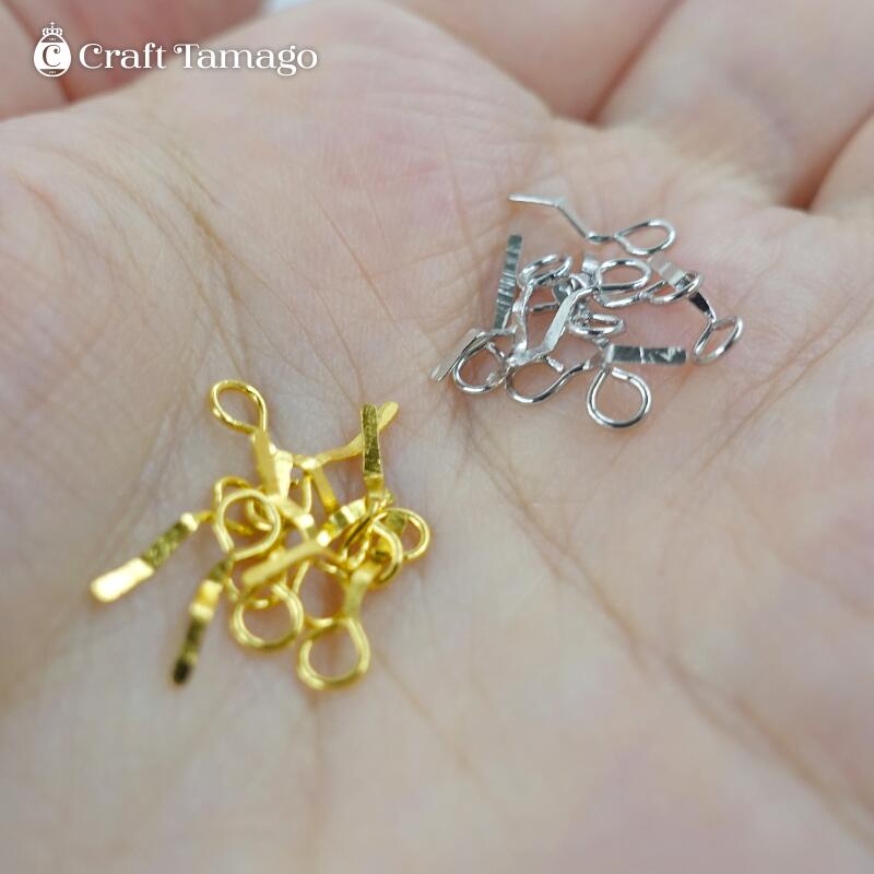 楽天市場】【基礎金具 パーツ】 クランク9ピン ヒートン ゴールド