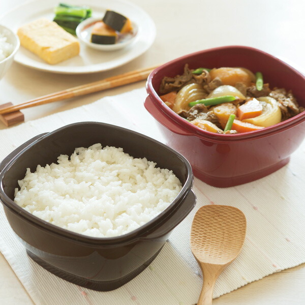 楽天市場】＼ポイント10倍／ 真空容器 保存容器 真空おひつ 角 2.0合 1