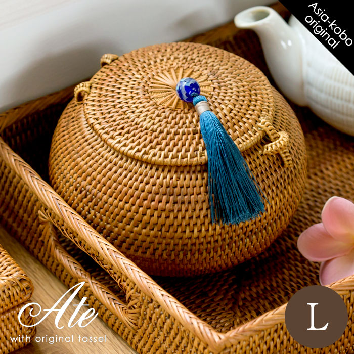 楽天市場】アジア工房オリジナルタッセル付き アタ製ボールケース L