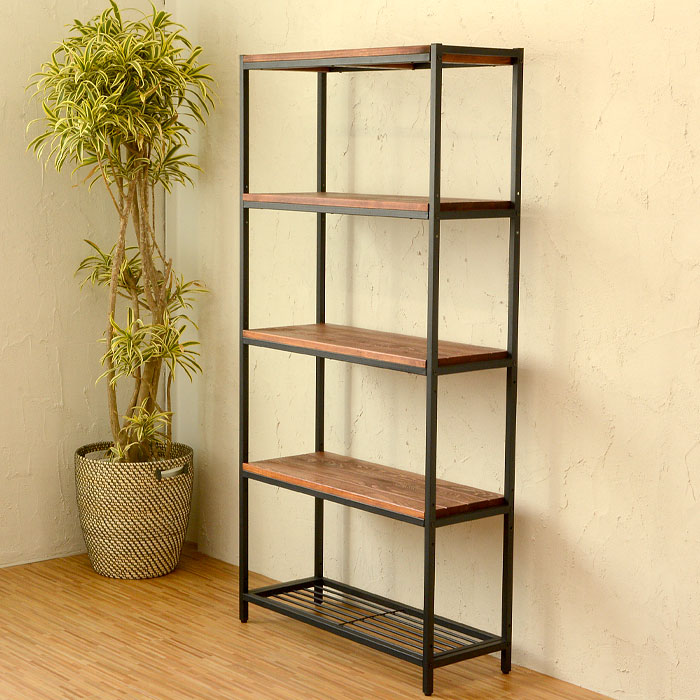 楽天市場】アイアンフレームの5段シェルフ タバス TABAS シェルフ