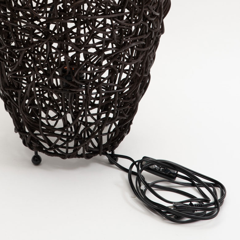 楽天市場】フロアライト コクーンタイプ Mサイズ 籐 ラタン製 LED 対応