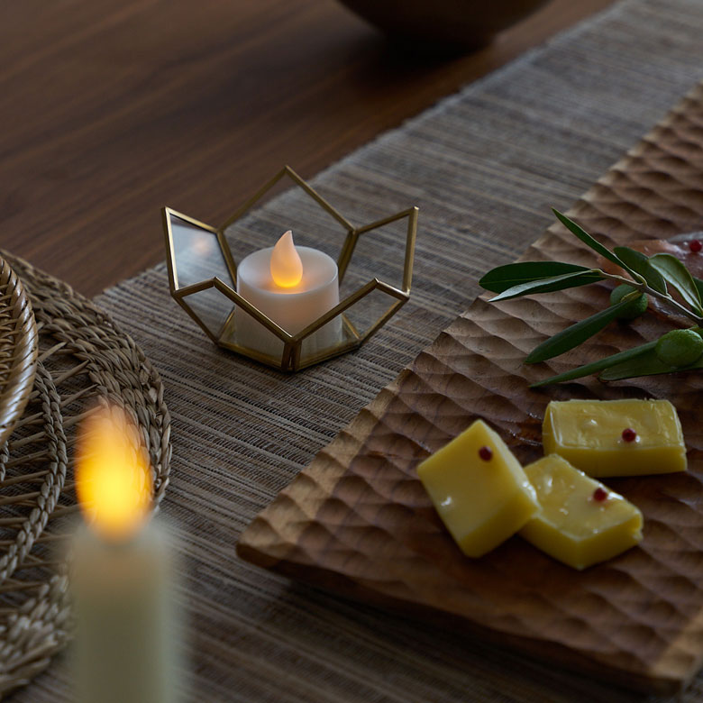 楽天市場】キャンドルホルダー キャンドルスタンド ガラス 真鍮