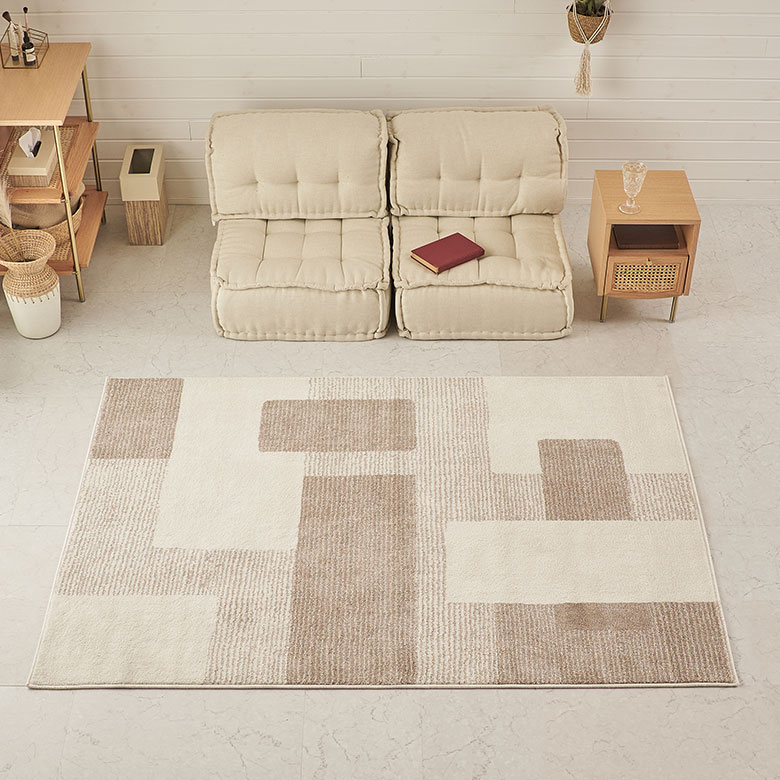 楽天市場】ラグ ラグマット 130 190 ウィルトン織 幾何学模様 エジプト