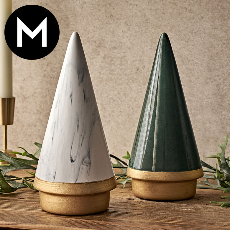 楽天市場】ツリー オブジェ セラミック Mサイズ 約 W 10cm D 10cm H