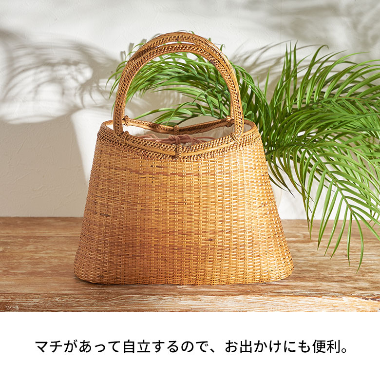 楽天市場】かごバッグ バリ島 アタバッグ 浴衣 巾着付き バッグ バリ