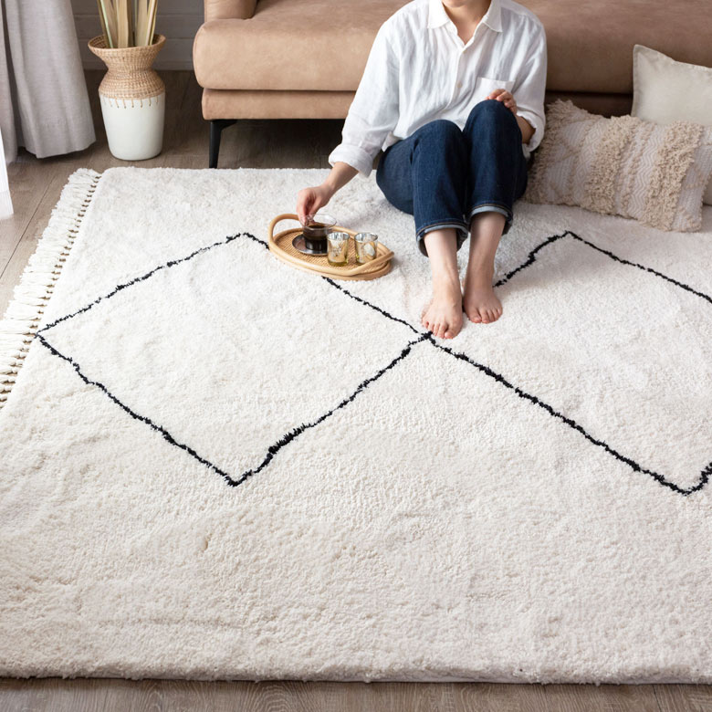 楽天市場】ラグ ラグマット 200×250cm ベニオワレン風 ベニワレン 風