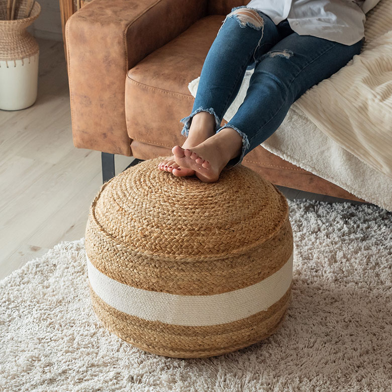 楽天市場】プフ スツール オットマン プーフ フロアスツール ラウンド