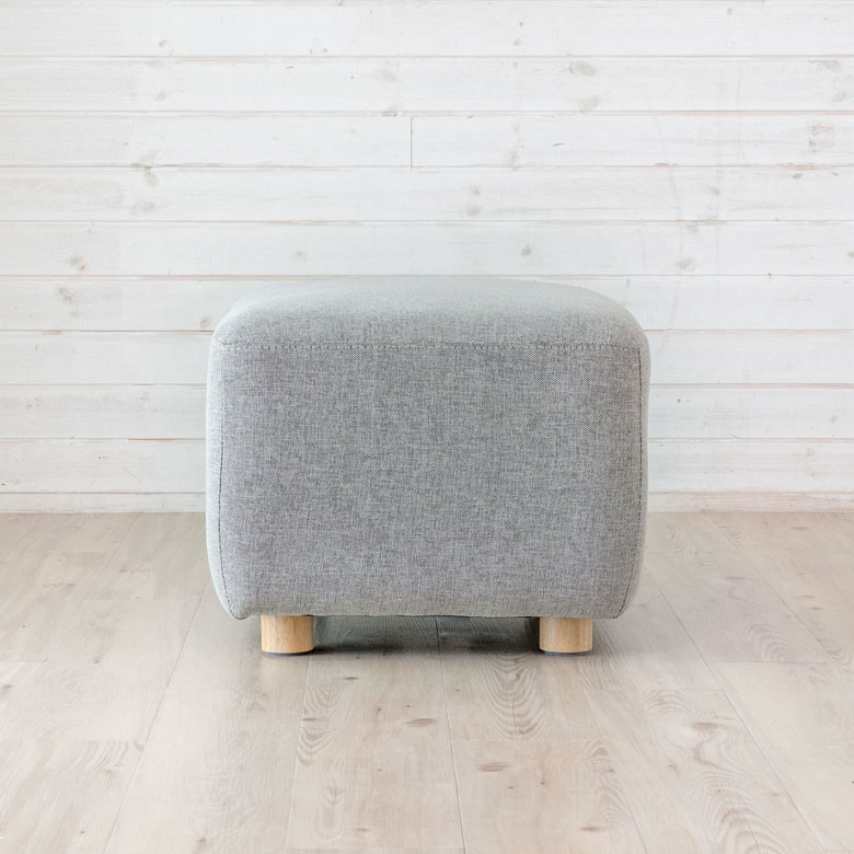 楽天市場】オットマン 四角 グレー ネイビー 脚付き 幅64cm 奥行51cm