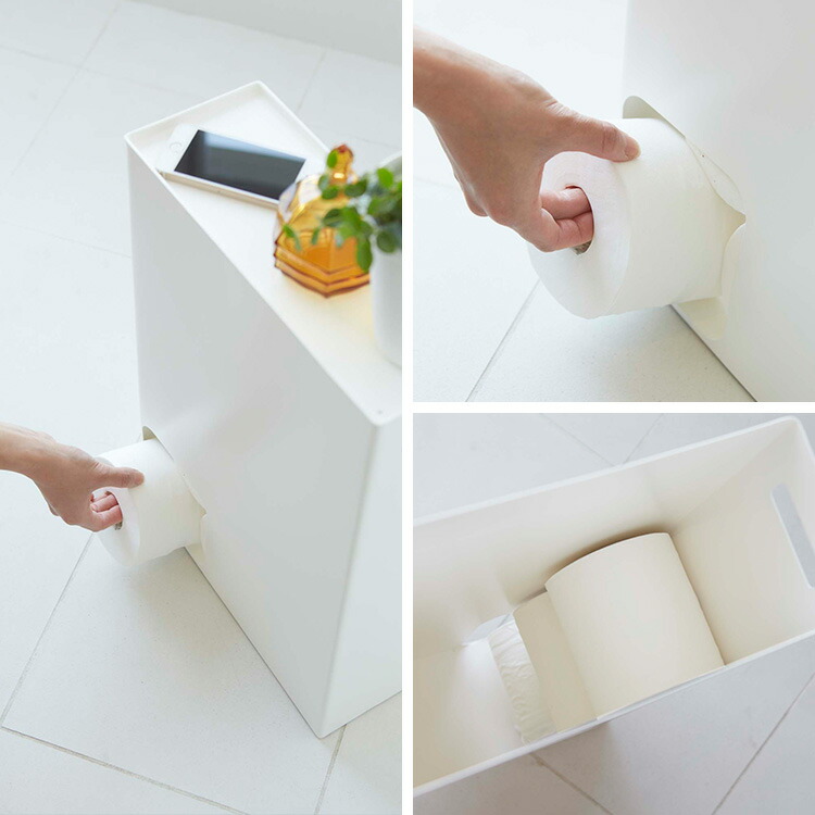 楽天市場】[ トイレットペーパーストッカー プレート ホワイト 2294