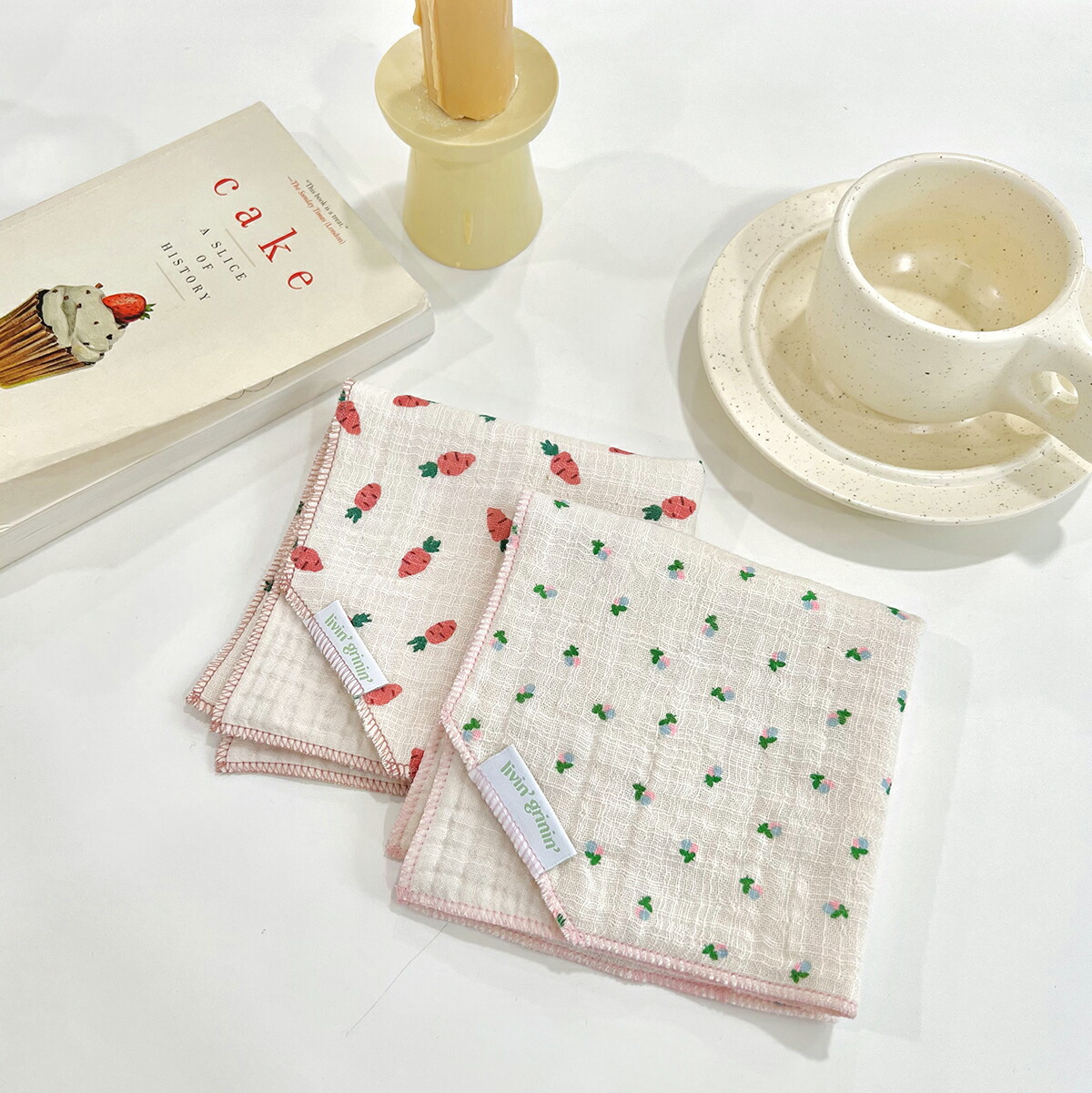 楽天市場】【SALE】livin grinin spring farm kitchen cloth キッチン