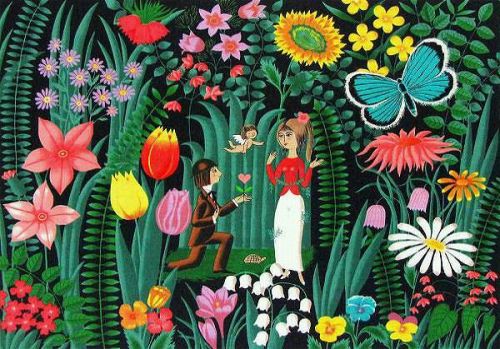 楽天市場】【版画・絵画】レイモン・ペイネ『お花のプロポーズ