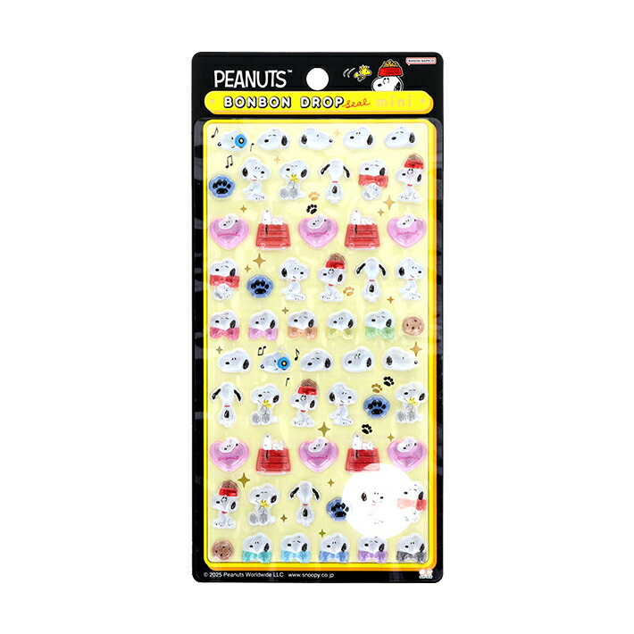 楽天市場】スヌーピー ボンボンドロップシール ミニ たくさん柄