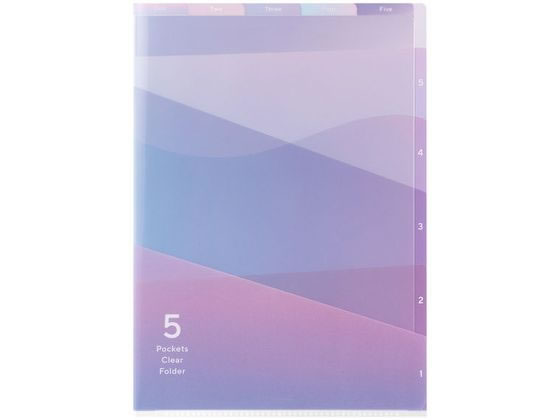 ボックス クリアファイル 5ポケットクリアホルダー」の人気商品一覧