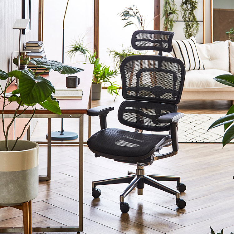 楽天市場】オフィスチェア エルゴヒューマン デスクチェア ベーシック