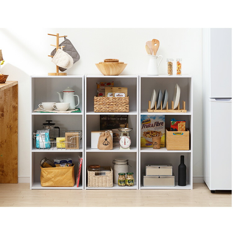 楽天市場】カラーボックス 3段 アイリスオーヤマ 漫画 コミック 横置き