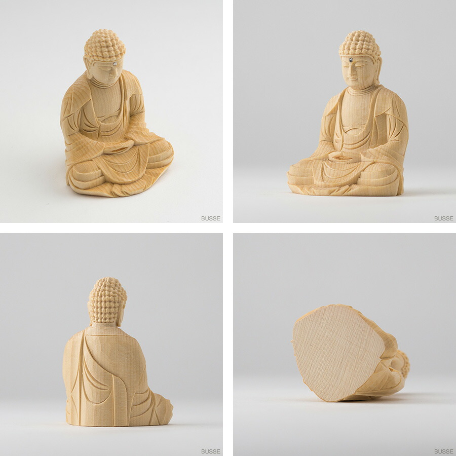 楽天市場】仏像 釈迦如来 座像 ヒノキ製 丸座 2寸 曹洞宗・臨済宗