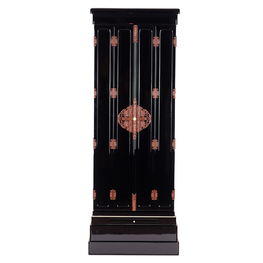 楽天市場】金仏壇 直置型 18号 RA100247 楽々セット西 金箔製 お西用