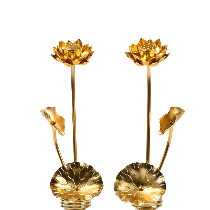 楽天市場】常花 蓮華 ミニ 仏具 アルミ製 豆常花“咲きれんげ” 消金仕上