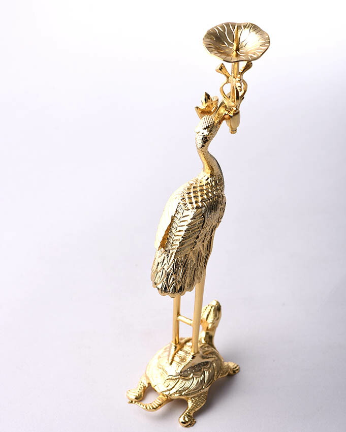 楽天市場】右鶴・左鶴（火立）3.0号本山彫金メッキ仕上 : 仏壇 仏具