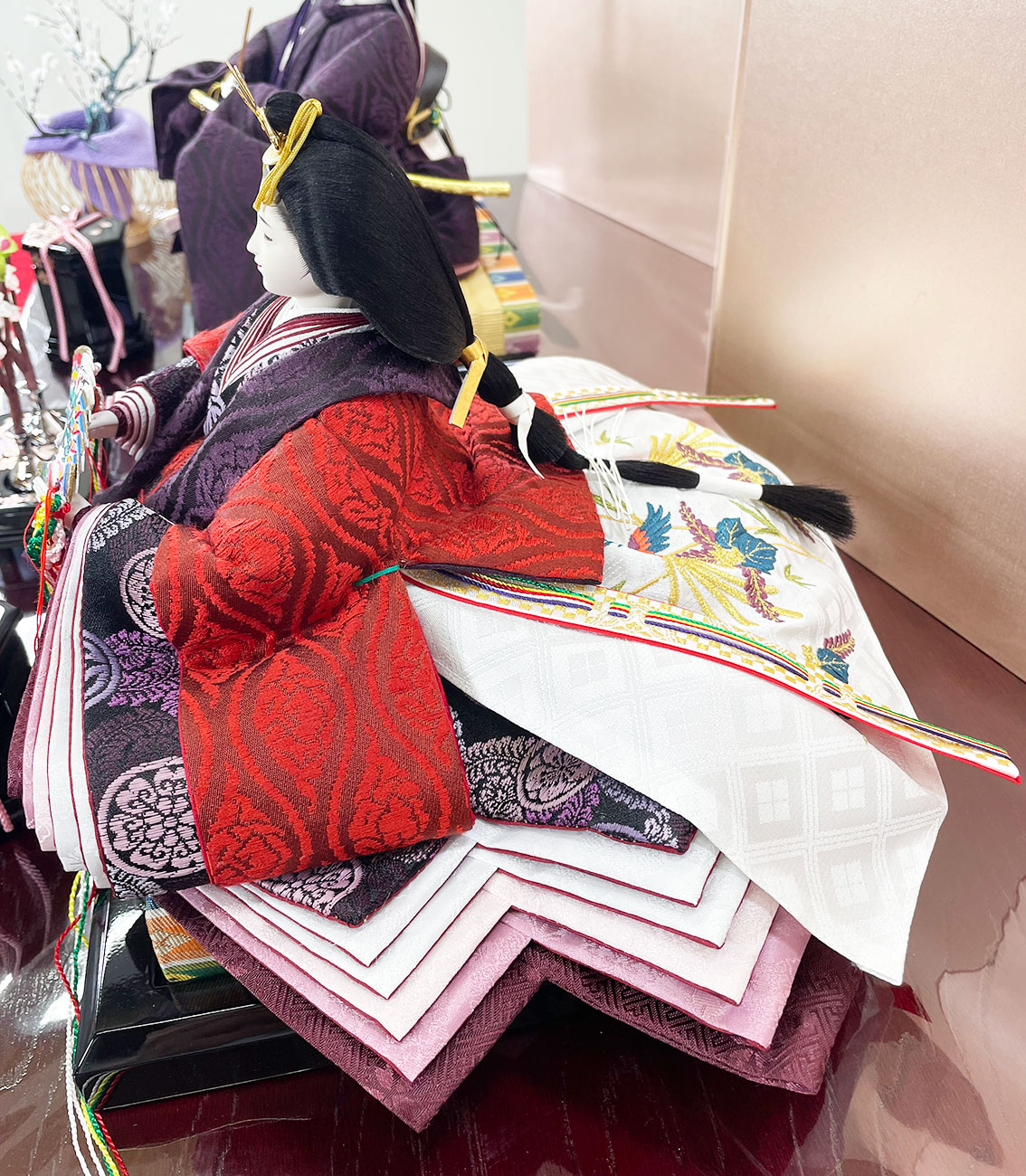 楽天市場】雛人形 雅舞 【193048】親王飾り 正絹泥染 人形工房道翠