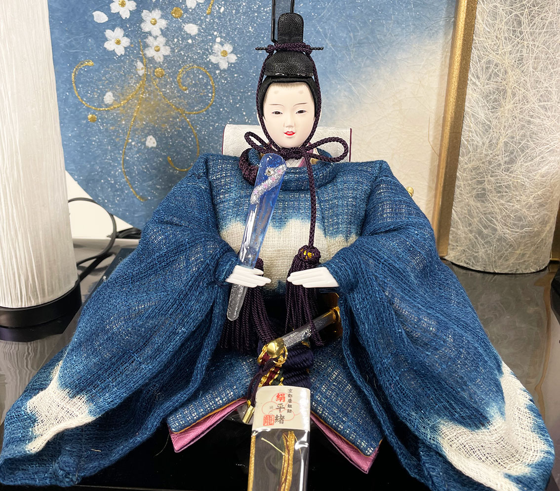 楽天市場】雛人形 芳崎作 親王飾り 藍＆愛 桃の節句 おひなさま 女の子