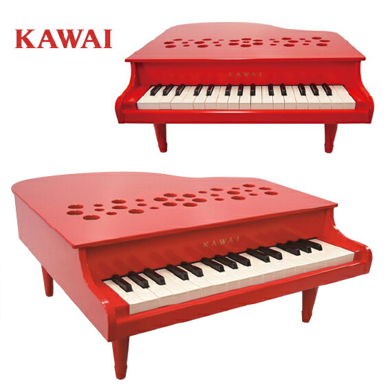 楽天市場】トイピアノ【カワイ】ミニピアノ P-32レッド【1163】KAWAI