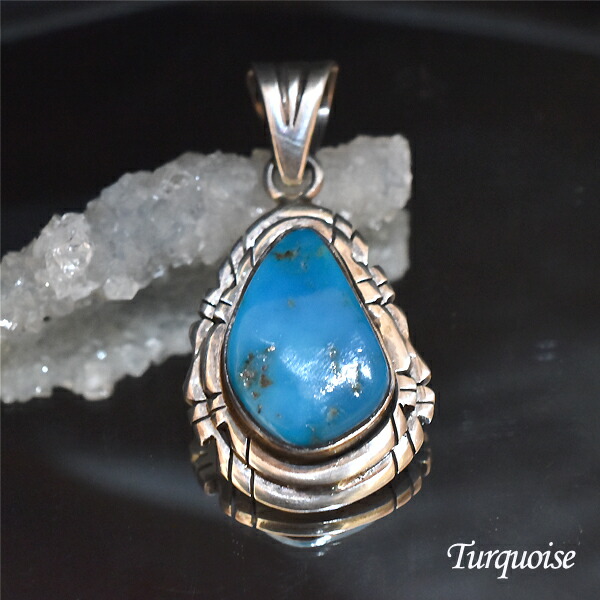 楽天市場】ブルージェムネバナターコイズ ペンダントトップ ターコイズ