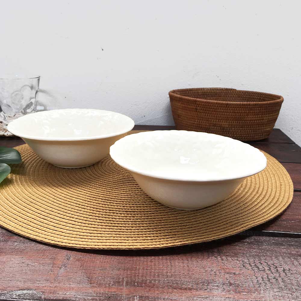 楽天市場】ジェンガラ サラダボウル セット 2個1セット 青緑 白