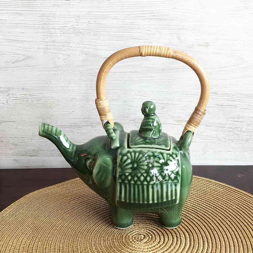 楽天市場】急須 ティーポット ゾウ 象 おしゃれ お茶 陶器 バリ島