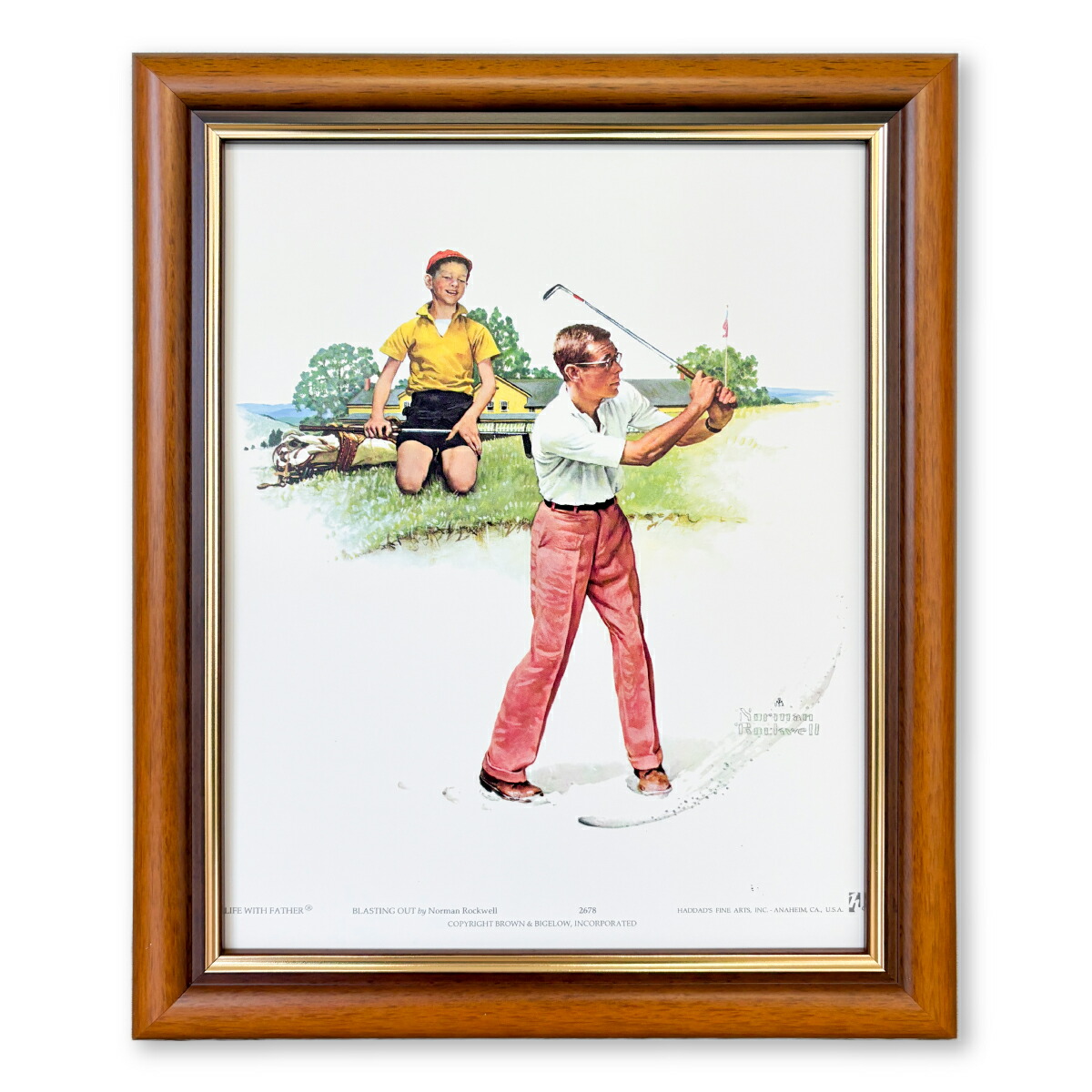 楽天市場】額入りポスター ノーマンロックウェル NR18 LIFE WITH